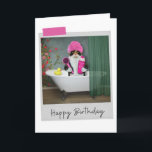 Carte Bathtime Calico Cat Funny Birthday Card<br><div class="desc">Éclairez tout amoureux des chats anniversaire avec ce félin fantaisiste et amusant !</div>