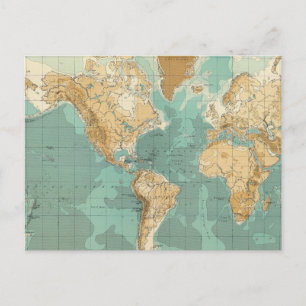 Carte bathygraphique mondiale