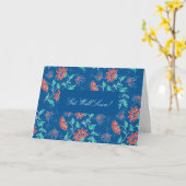 Carte Batik Floral Aiyana (Fleur jaune)
