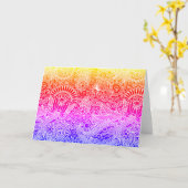 Carte Batik Motif (Fleur jaune)