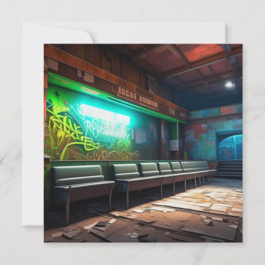 Carte Bâtiment abandonné Décadage urbain (Devant)