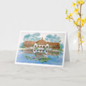 CARTE BÂTIMENT BOTANIQUE ET LILY POND (Fleur jaune)