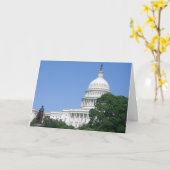 Carte Bâtiment du Capitole à Washington DC (Fleur jaune)