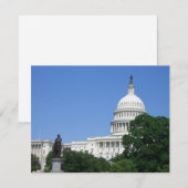 Carte Bâtiment du Capitole à Washington DC (Devant / Derrière)