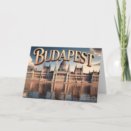 Carte Bâtiment du Parlement hongrois à Budapest (Devant)
