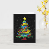 Carte Bâtiment en brique de l'Arbre de Noël Bâtiment de  (Fleur jaune)