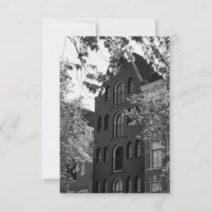 Carte Bâtiment historique noir et blanc à Amsterdam