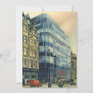 Carte Bâtiment vintage du Daily Express sur Fleet Street