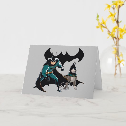 Carte Batman & Ace (Fleur jaune)