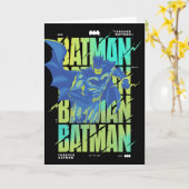 Carte Batman Électrique Qui Traverse La Typographie (Fleur jaune)