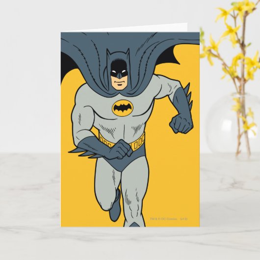 Carte Batman en cours d'exécution (Fleur jaune)