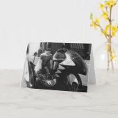 Carte Batman et Robin à Batcycle (Fleur jaune)