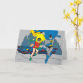Carte Batman Et Robin En Course (Fleur jaune)
