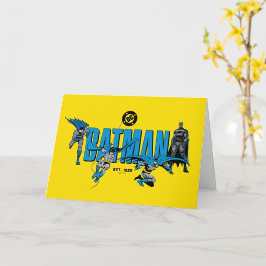 Carte Batman légendes pour toujours Graphisme (Fleur jaune)