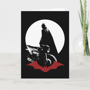 Carte Batman Motorcycle Silhouette