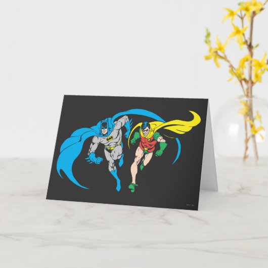 Carte Batman & Robin (Fleur jaune)