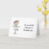 Carte Bâton blanc femelle Figure Infirmière 2 Cadeaux (Fleur jaune)