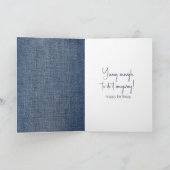 Carte Bâton d'anniversaire fille avec verre à vin (Intérieur)