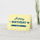 Carte Bâton de Beurre Personnalisé Jaune Joyeux Annivers (Devant)