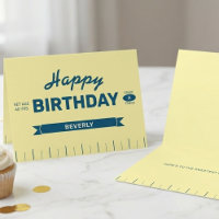 Bâton de Beurre Personnalisé Jaune Joyeux Annivers