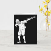 Carte Bâton de crosse Garçon Dabbing Jeune Dab Dance (Fleur jaune)