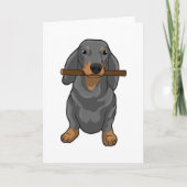 Carte Bâton de Dachshund (Devant)
