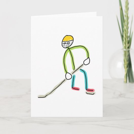 Carte Bâton de hockey sur glace (Devant)
