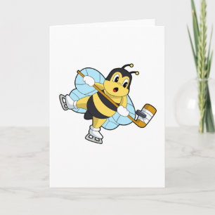 Carte Bâton de hockey sur glace de Bee