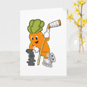 Carte Bâton de hockey sur glace végan (Fleur jaune)