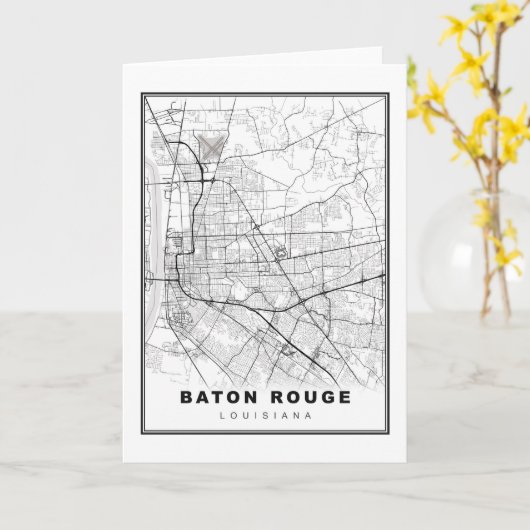 Carte Baton Rouge (Fleur jaune)