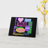 Carte Bâton vivant (Fleur jaune)