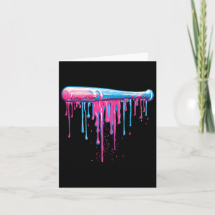Carte Batte de Baseball Avec Gouttes De Sprinkles Pour H