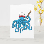 Carte Batte de baseball Poulpe Baseball (Fleur jaune)