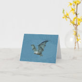 Carte Batte de bleu du vol 3D (Fleur jaune)