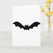 Carte Batte de Halloween (Fleur jaune)