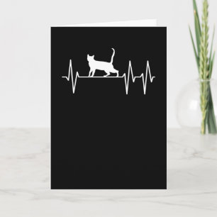 Carte Battement de coeur de chat