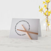Carte Batterie Anniversaire Coeur bat dans le temps (Fleur jaune)