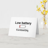 Carte Batterie basse (Fleur jaune)