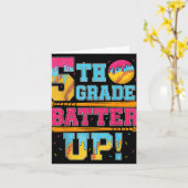 Carte Batterie de 5e année sur base-ball de baseball de  (Fleur jaune)