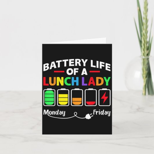 Carte Batterie Life of A School Lunch Lady Cafeteria Wor (Devant)