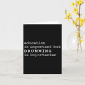 Carte Batteries Marching Band Drummer Education (Fleur jaune)