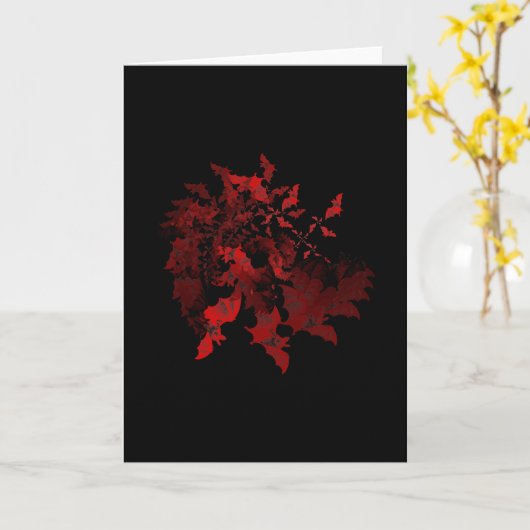 Carte Battes de vampire rouges (Fleur jaune)