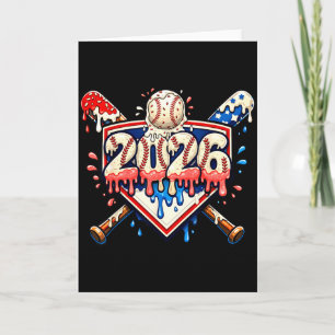 Carte Batteurs de baseball 2026 Ice Cream Drip pour garç