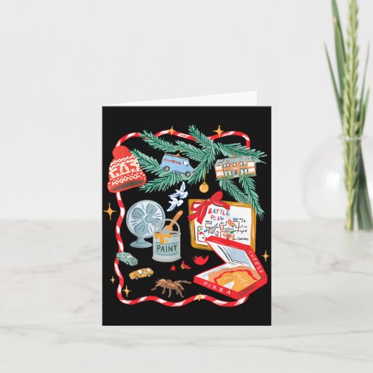 Carte Battle Plan Funny Christmas Home Kids Hand Dawn Al (Devant)