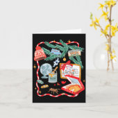 Carte Battle Plan Funny Christmas Home Kids Hand Dawn Al (Fleur jaune)