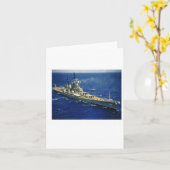 Carte Battleship Uss New Jersey  (Fleur jaune)