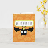 Carte Batty pour toi Halloween (Fleur jaune)