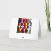 Carte Baubles de Noël (Dos)