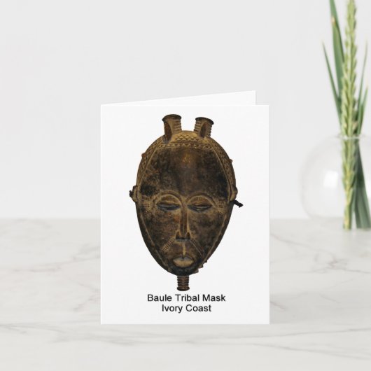 Carte Baule Tribal mask (Devant)