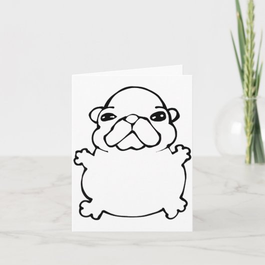 Carte Bble Meme Funny Dog Brainrot Wash My Belly Meme (Devant)